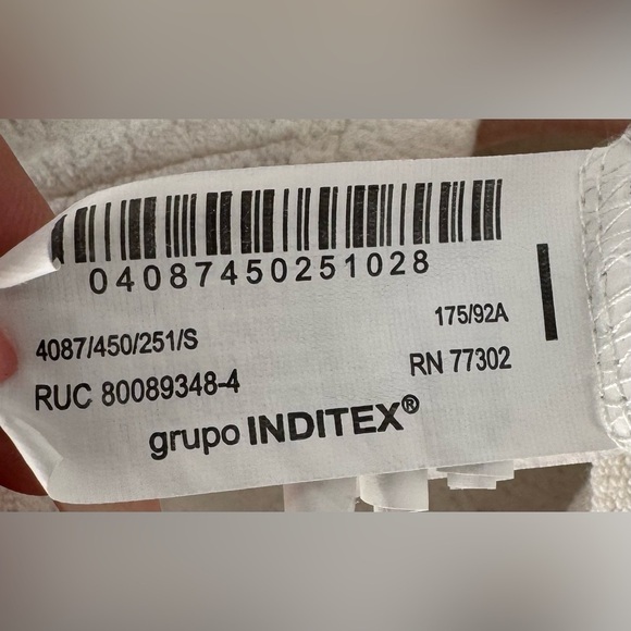 Zara Textured Crew Neck Oversized T Shirt - Picture 9 of 11